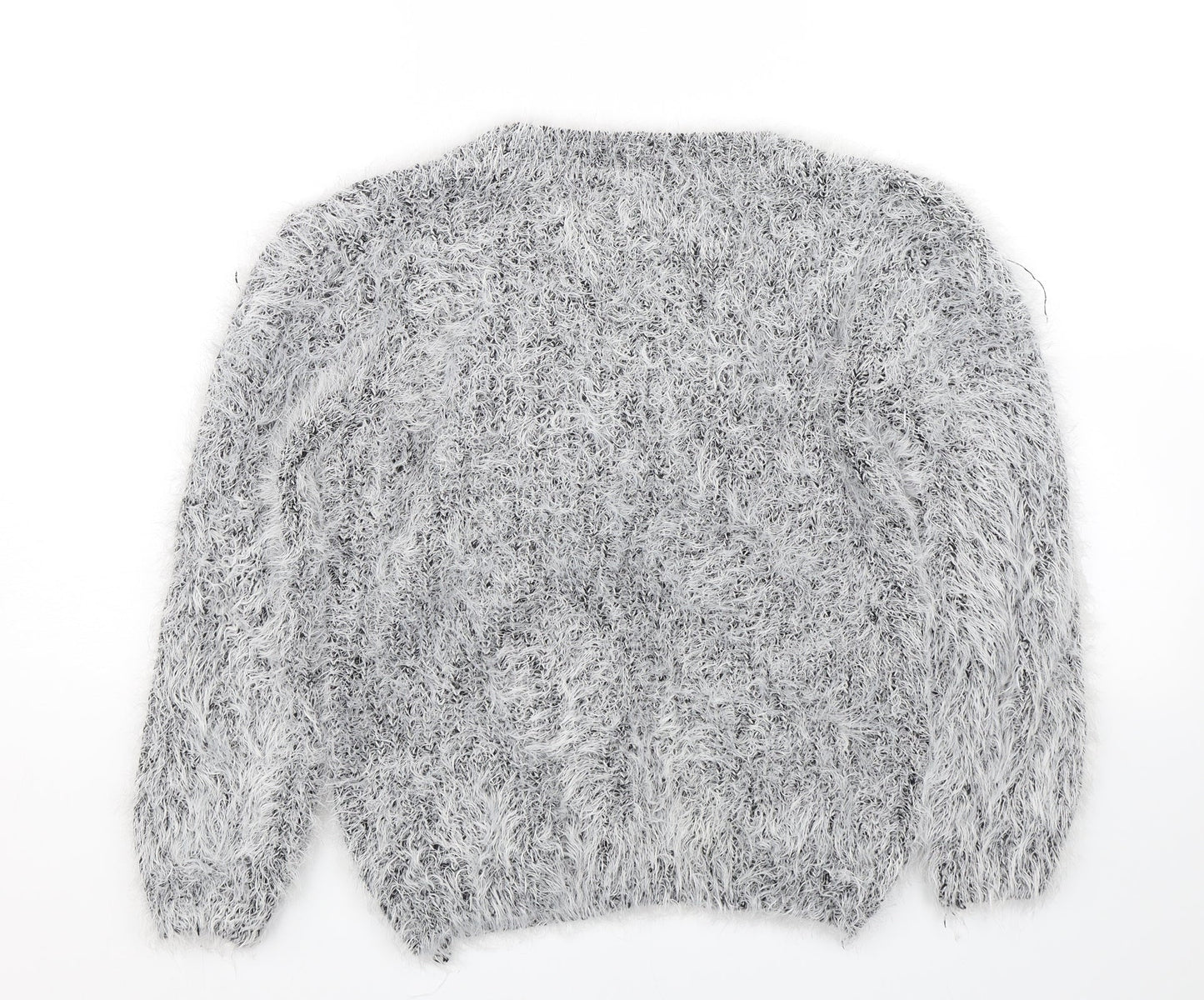 Womens UK Size S Preworn Grey Pullover Jumper