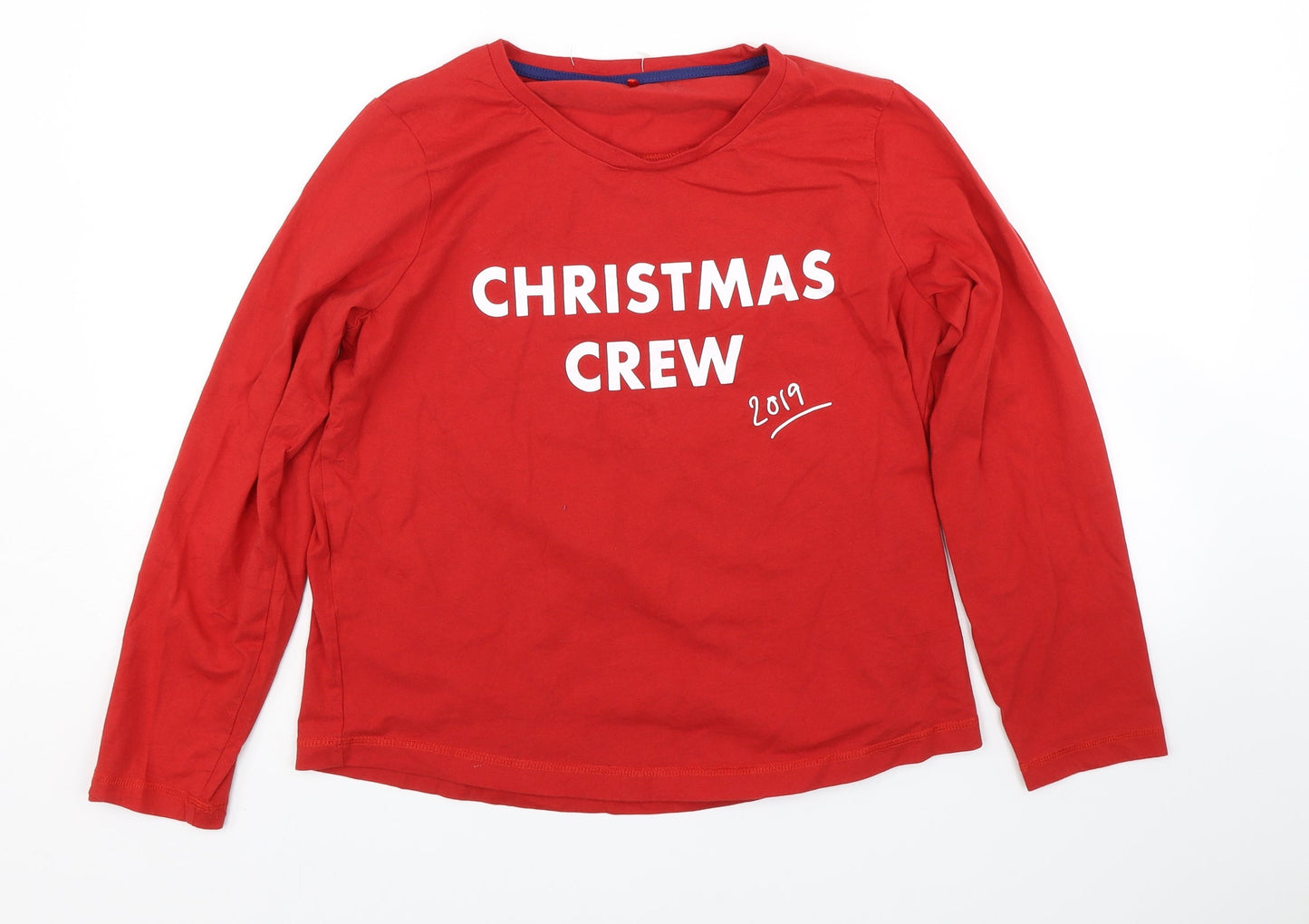 George Womens Red   Basic T-Shirt Size 12  - Christmas