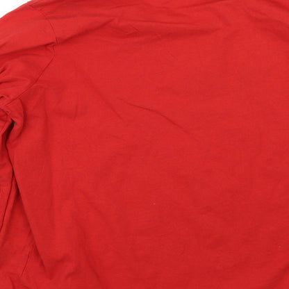 George Womens Red   Basic T-Shirt Size 12  - Christmas