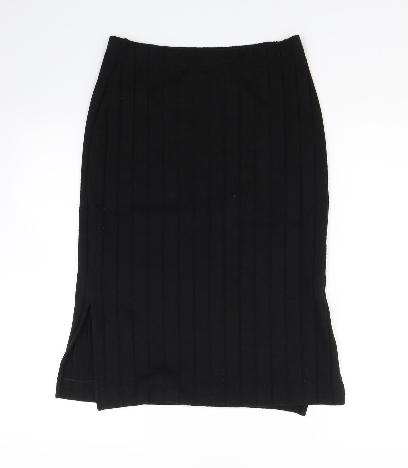 H&M Womens Black   Skater Skirt Size S