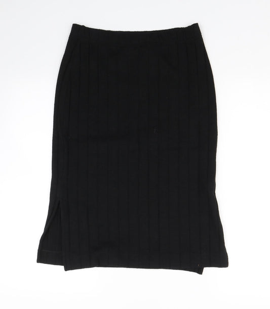 H&M Womens Black   Skater Skirt Size S