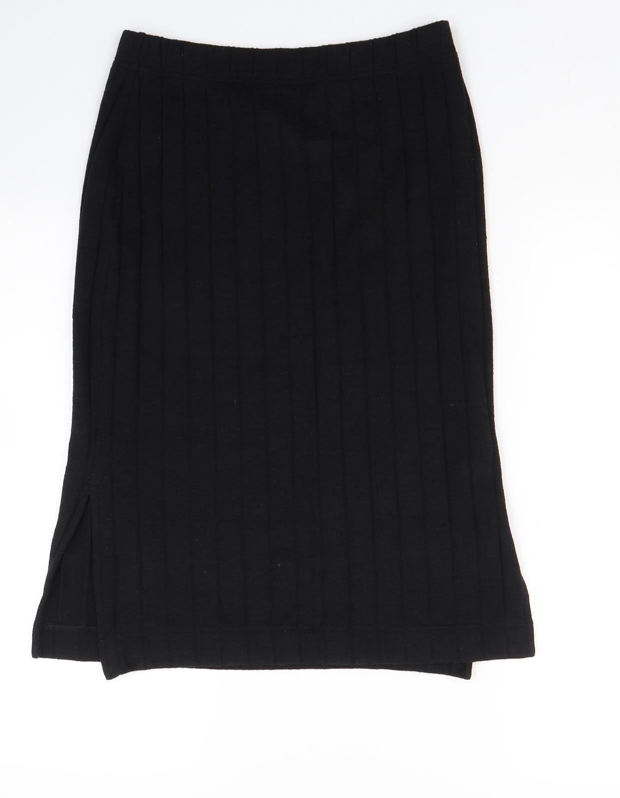 H&M Womens Black   Skater Skirt Size S