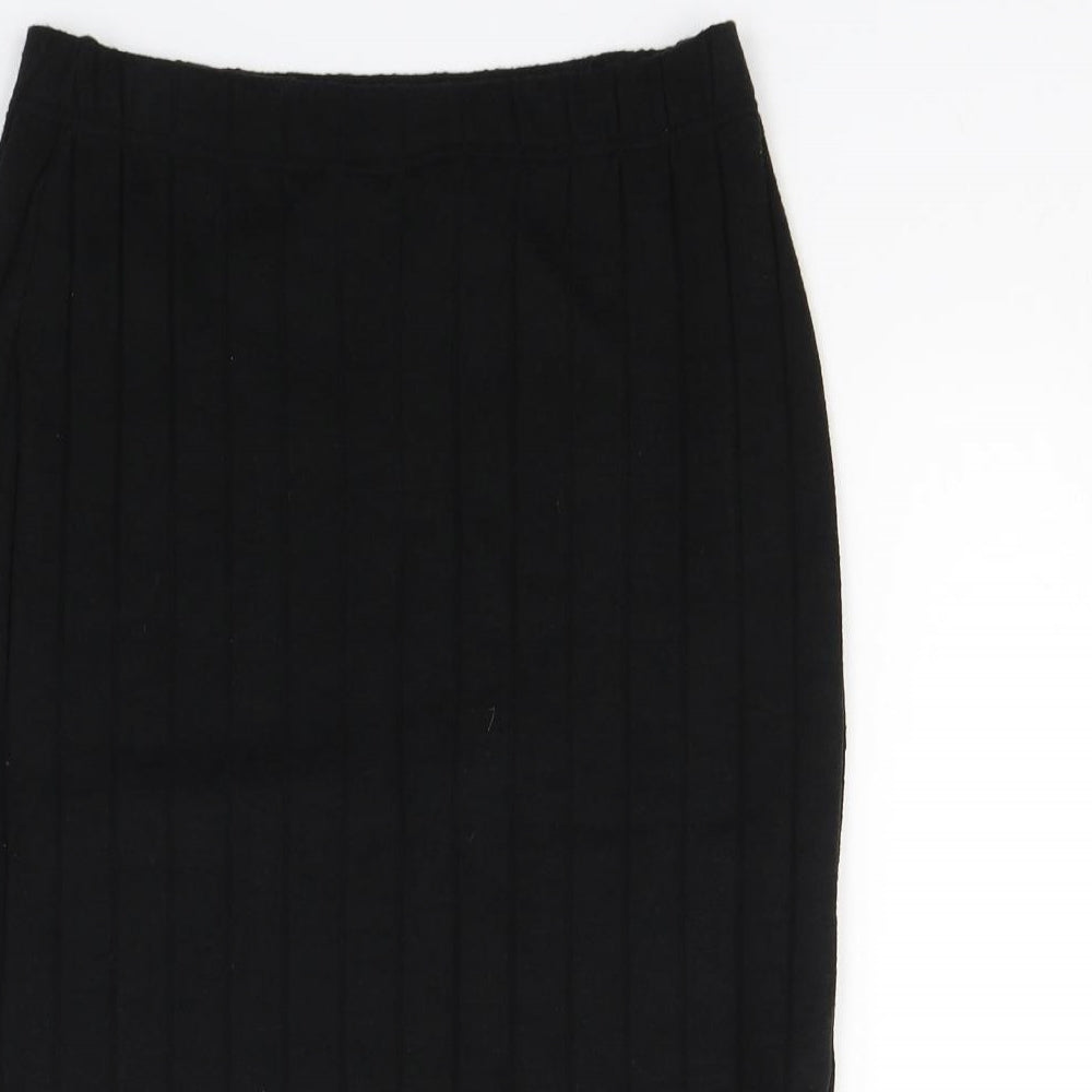 H&M Womens Black   Skater Skirt Size S