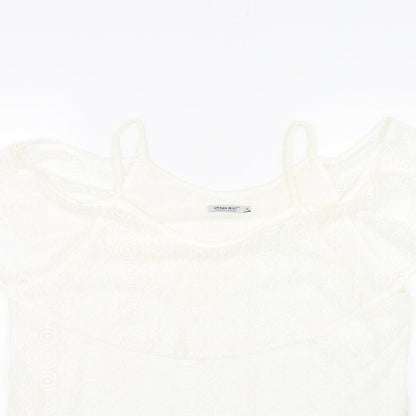 Womens UK Size XL Urban Mist Beige Basic Tank
