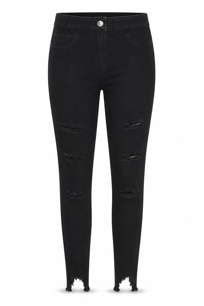 Womens UK Size 10 Denim Regular Fit Skinny Black Jeans