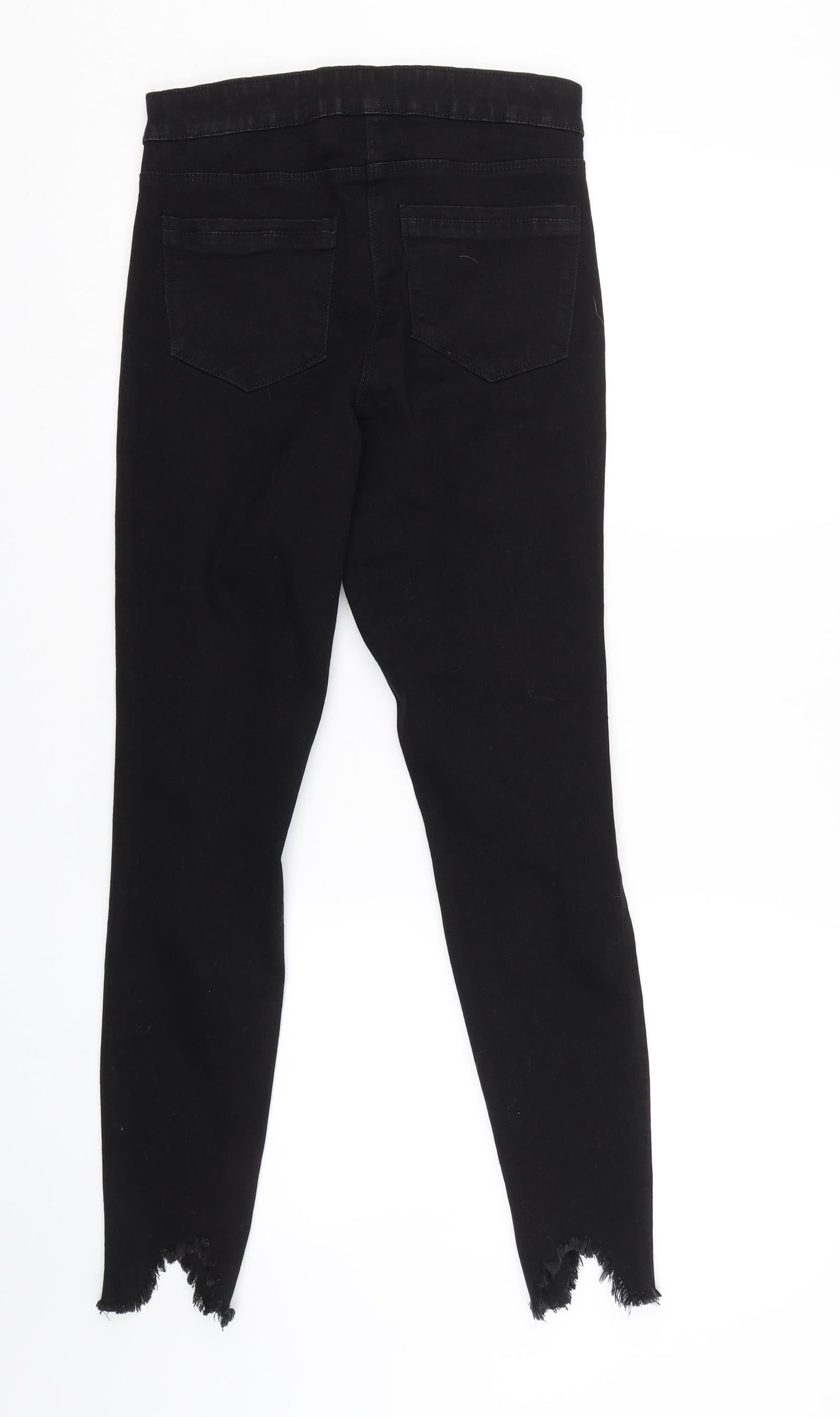 Womens UK Size 10 Denim Regular Fit Skinny Black Jeans