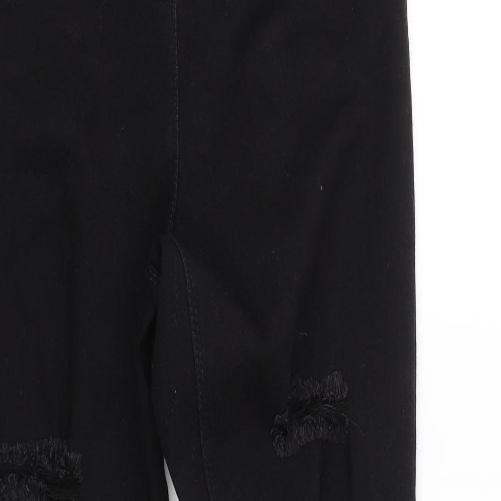 Womens UK Size 10 Denim Regular Fit Skinny Black Jeans