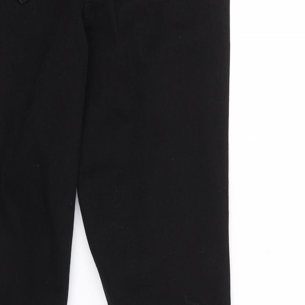 Womens UK Size 10 Denim Regular Fit Skinny Black Jeans