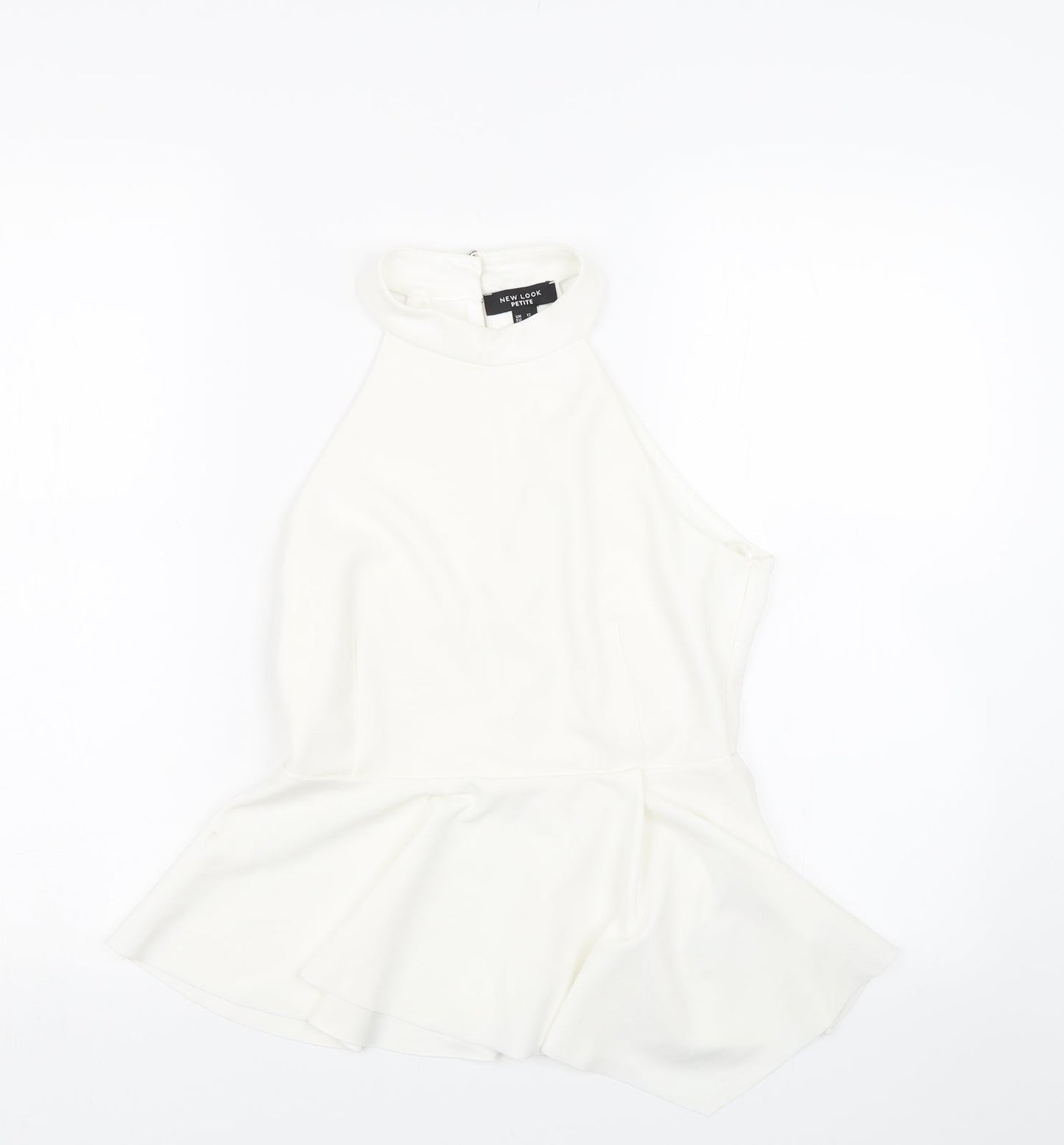 Womens UK Size 12 New Look White Wrap T-Shirt