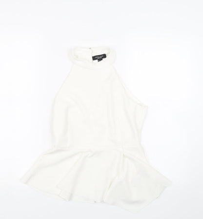 Womens UK Size 12 New Look White Wrap T-Shirt