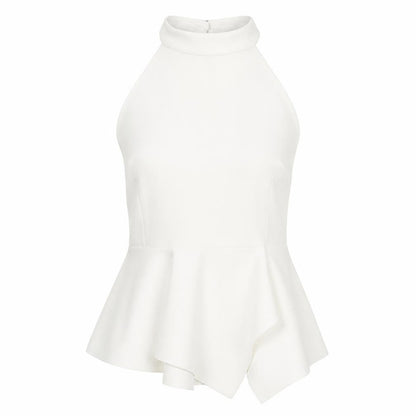 Womens UK Size 12 New Look White Wrap T-Shirt