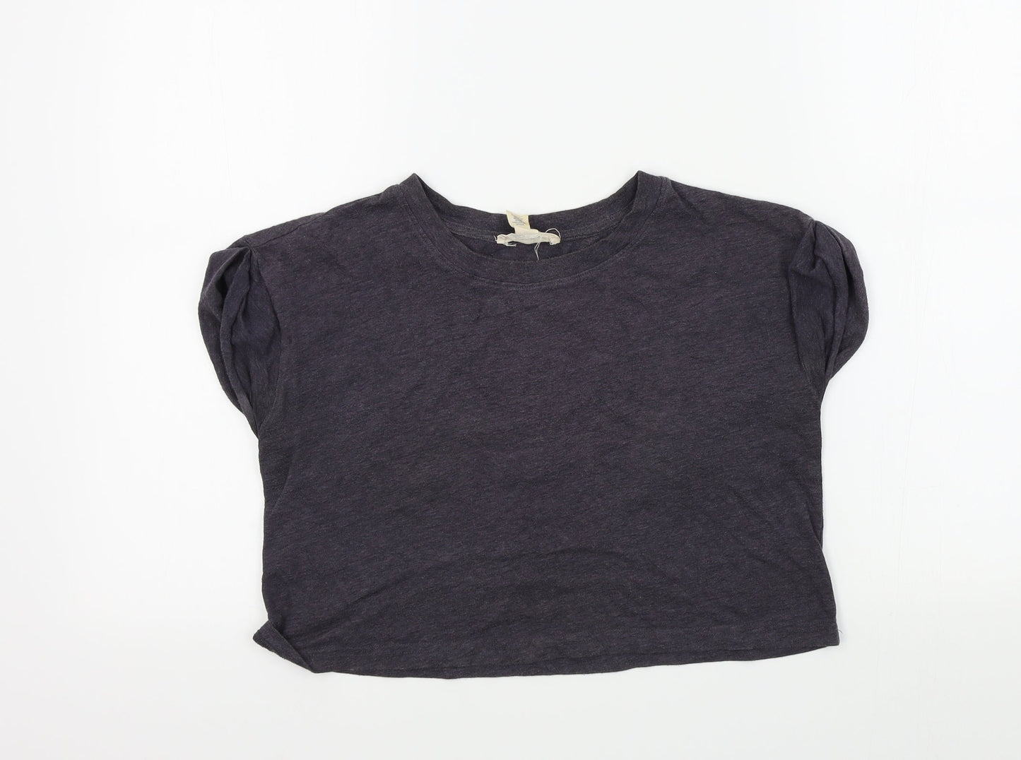 FOREVER 21 Womens Grey Colourblock  Basic T-Shirt Size 8