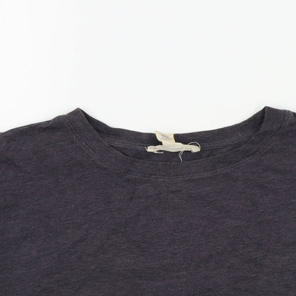 FOREVER 21 Womens Grey Colourblock  Basic T-Shirt Size 8