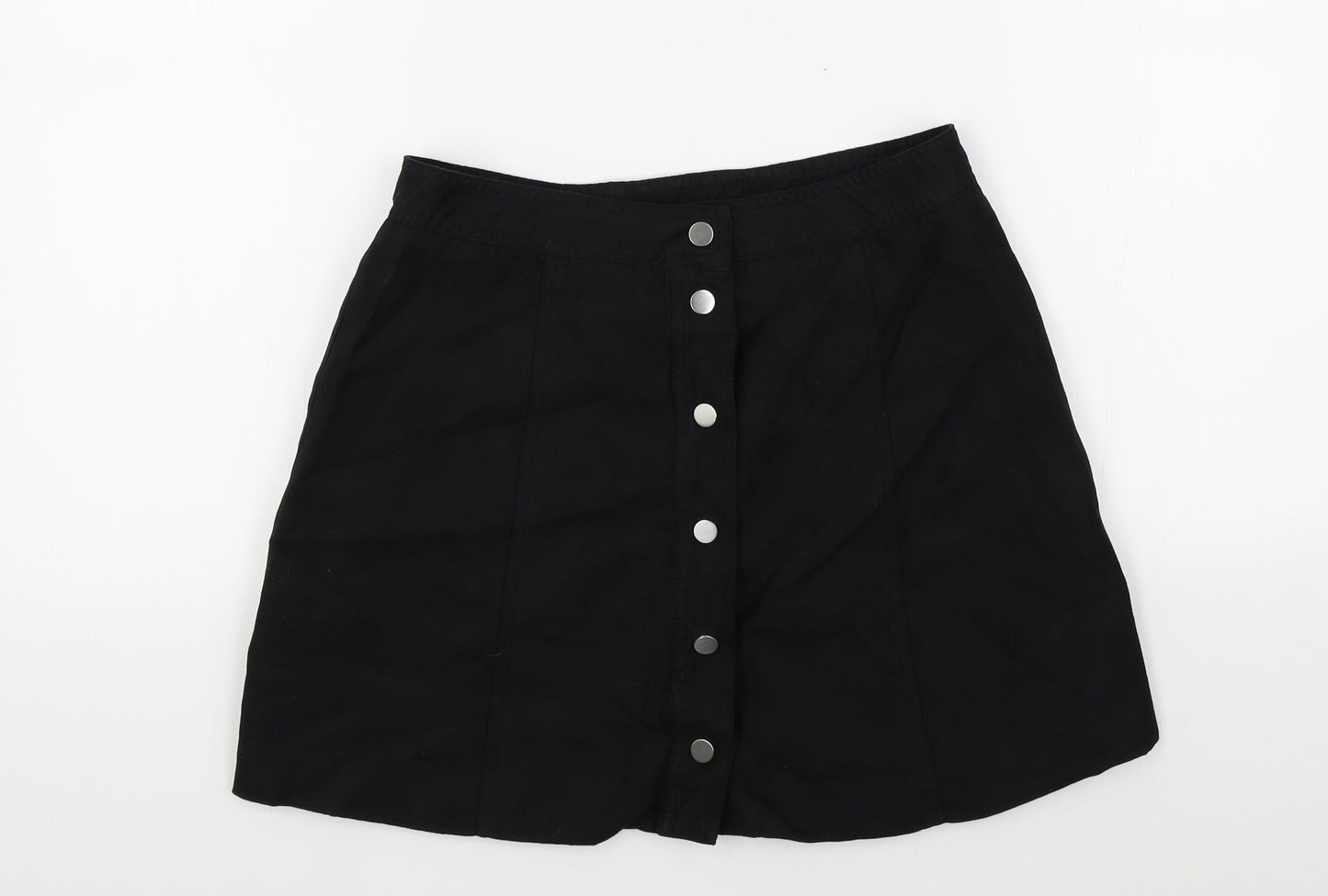 H&M Womens Black   A-Line Skirt Size 38