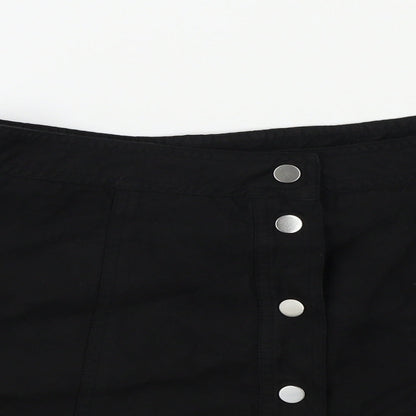 H&M Womens Black   A-Line Skirt Size 38