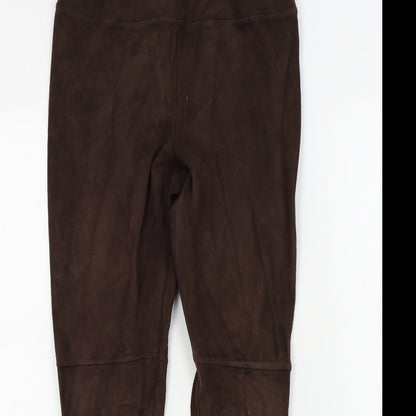 Womens UK Size 10 River Island Regular Fit  Brown Trousers