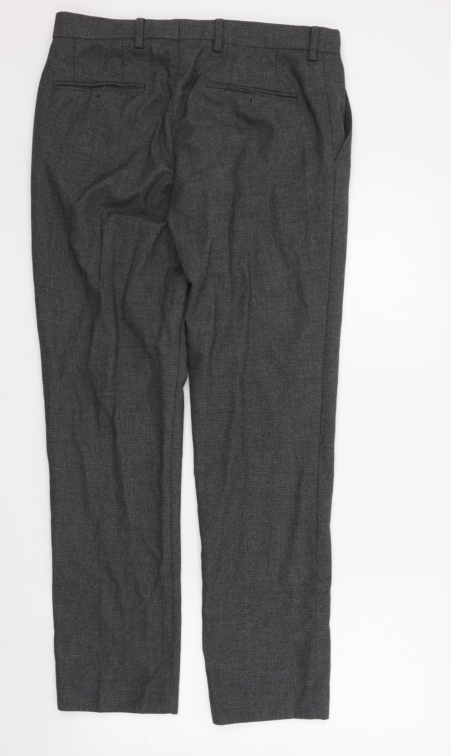 Womens UK Size 32 M&S Regular Fit  Grey Trousers