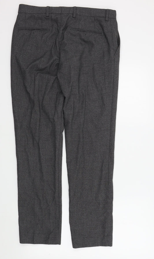 Womens UK Size 32 M&S Regular Fit  Grey Trousers