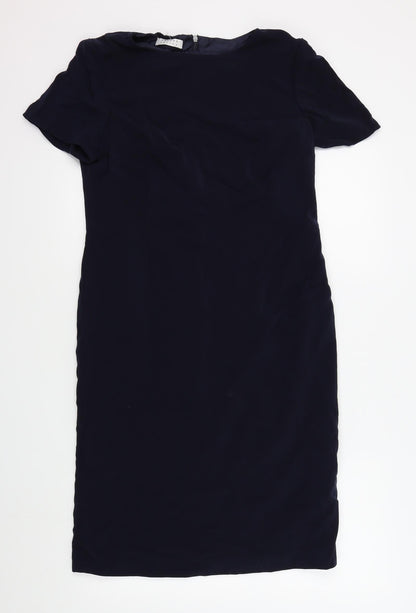 precis petite Womens Blue Colourblock  A-Line  Size 12