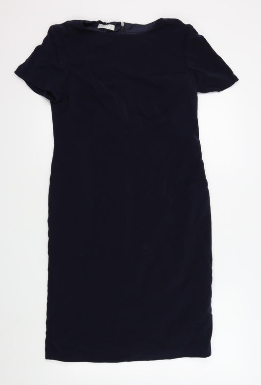 precis petite Womens Blue Colourblock  A-Line  Size 12
