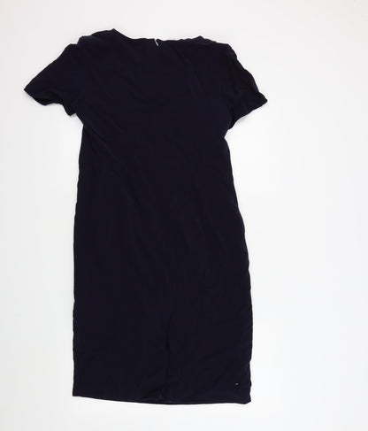 precis petite Womens Blue Colourblock  A-Line  Size 12