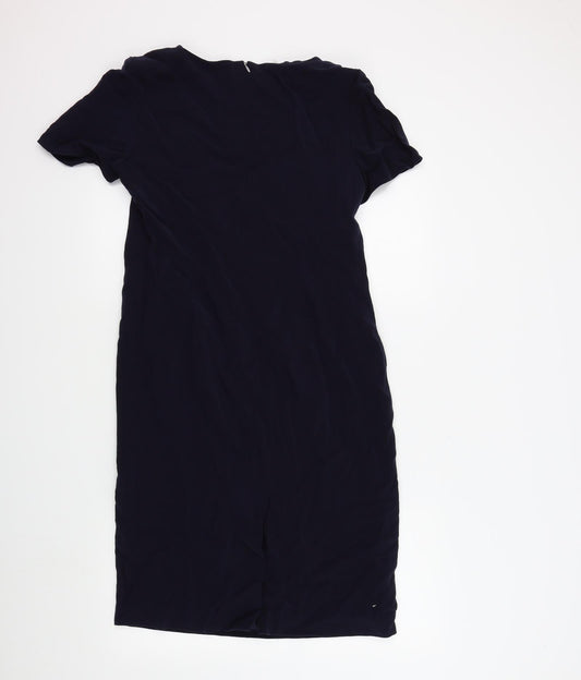 precis petite Womens Blue Colourblock  A-Line  Size 12