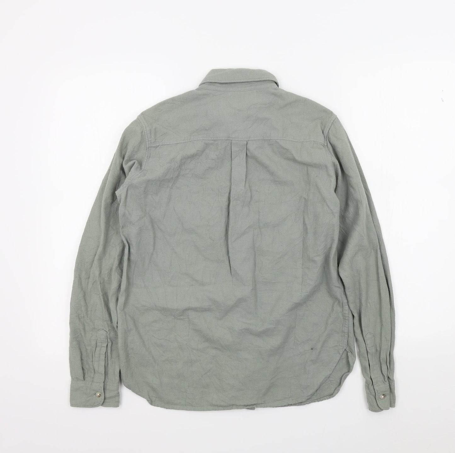 uniquo Mens Grey Colourblock   Button-Up Size S