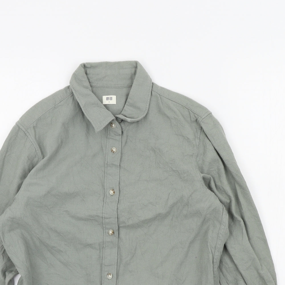 uniquo Mens Grey Colourblock   Button-Up Size S