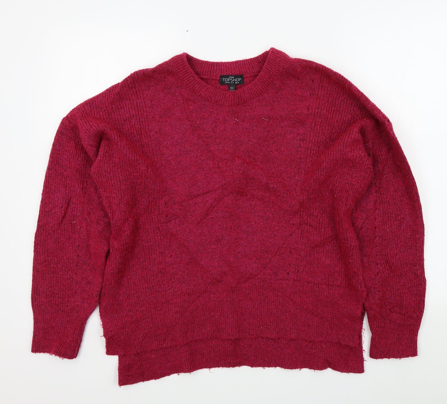 Womens UK Size 10 Topshop Pink Pullover Jumper