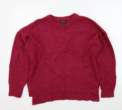 Womens UK Size 10 Topshop Pink Pullover Jumper