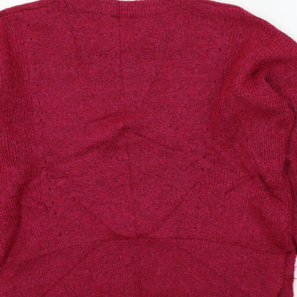 Womens UK Size 10 Topshop Pink Pullover Jumper