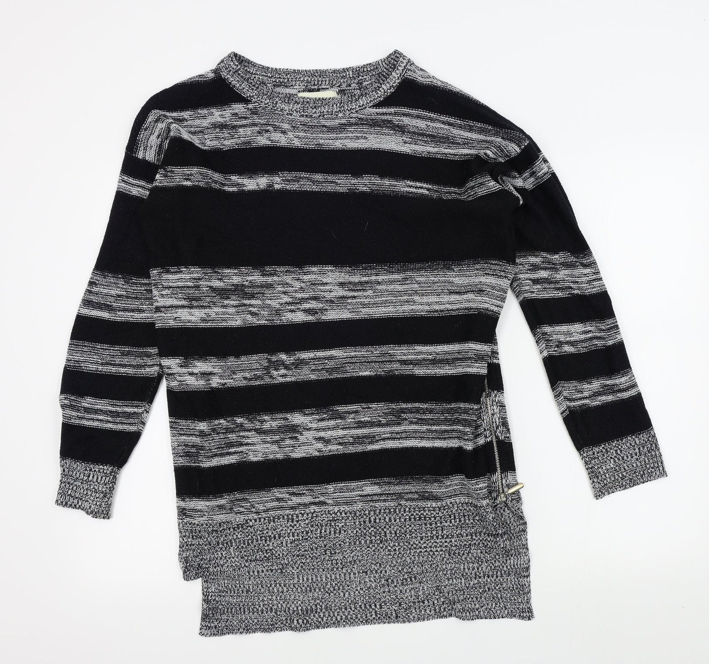 Womens UK Size M Papaya Black Pullover Jumper