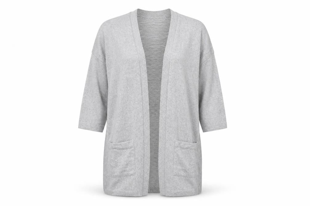 Womens UK Size 12 M&S Grey Cardigan Jumper