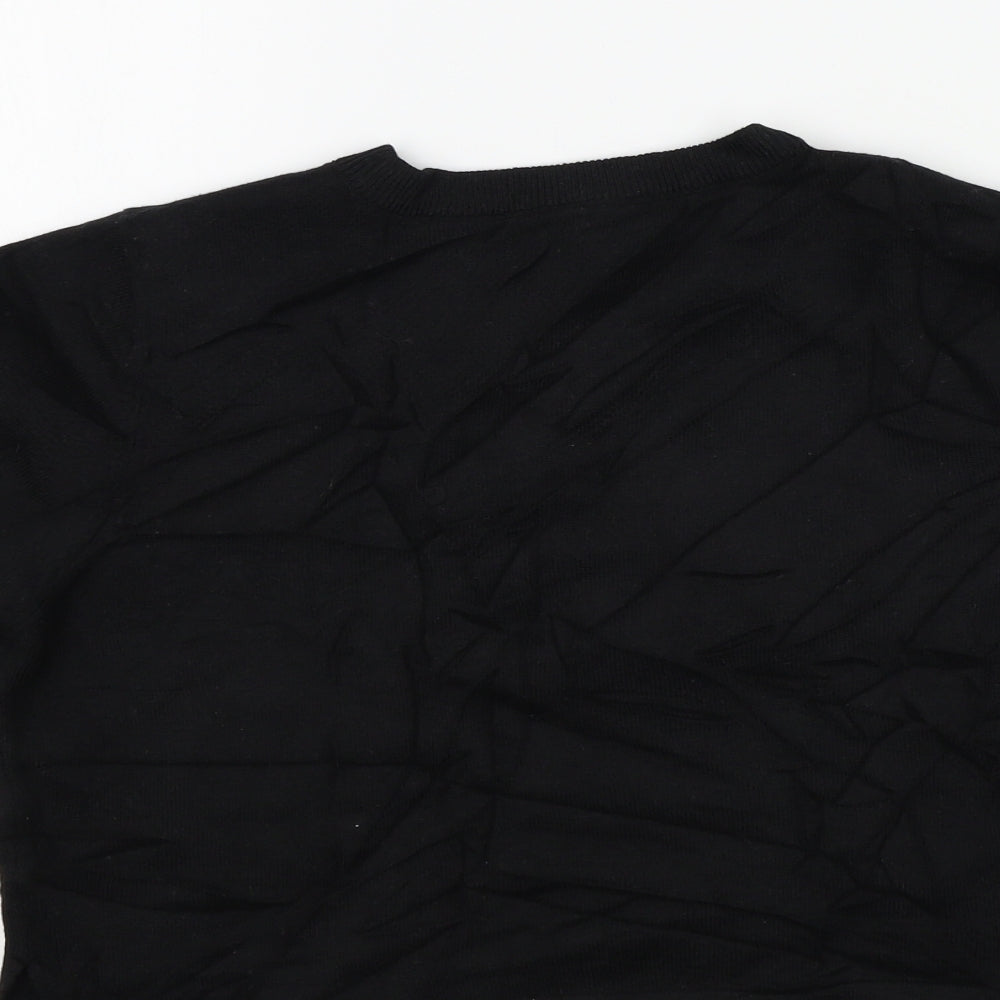 Womens UK Size 10 Preworn Black Pullover Jumper