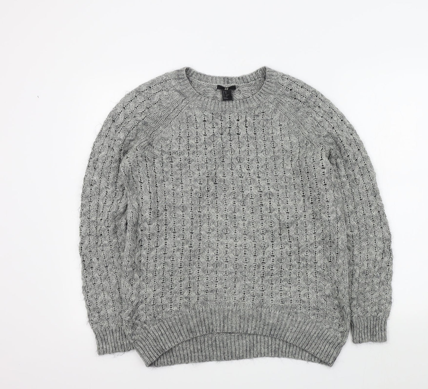 Womens UK Size S H&M Grey Pullover Jumper