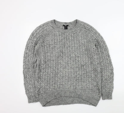 Womens UK Size S H&M Grey Pullover Jumper
