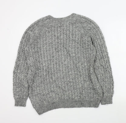 Womens UK Size S H&M Grey Pullover Jumper