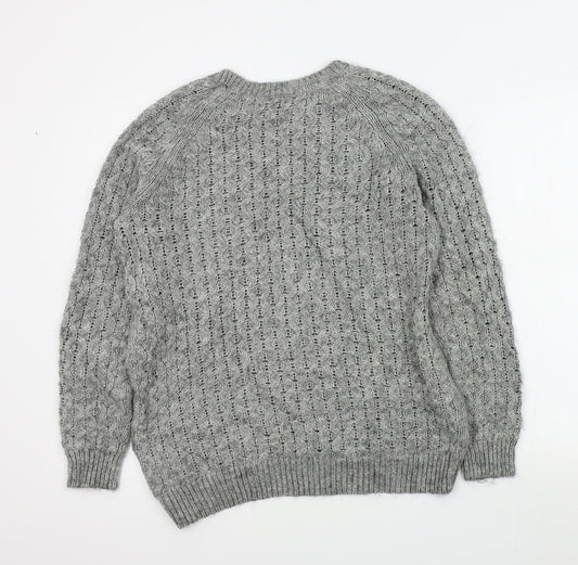 Womens UK Size S H&M Grey Pullover Jumper