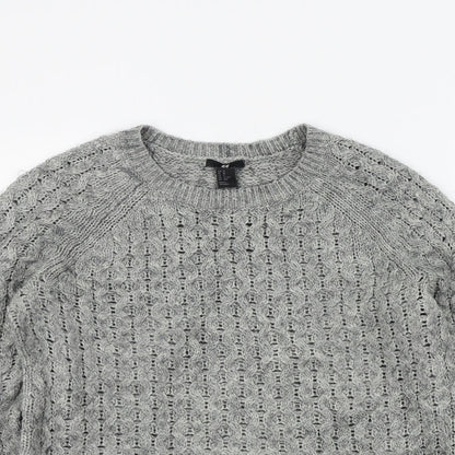 Womens UK Size S H&M Grey Pullover Jumper