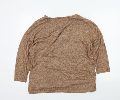 Womens UK Size 18 Preworn Brown Pullover Jumper