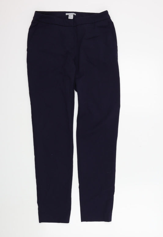 Womens UK Size 34 H&M Regular Fit  Blue Trousers