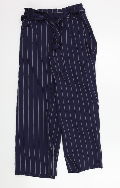 wearhouse Womens Blue Striped  Trousers  Size 6 L21 in