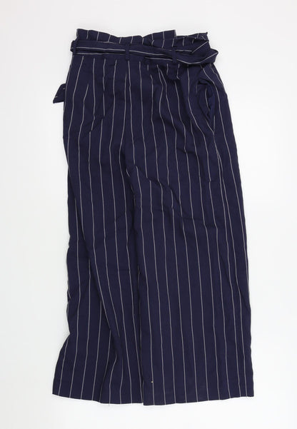 wearhouse Womens Blue Striped  Trousers  Size 6 L21 in