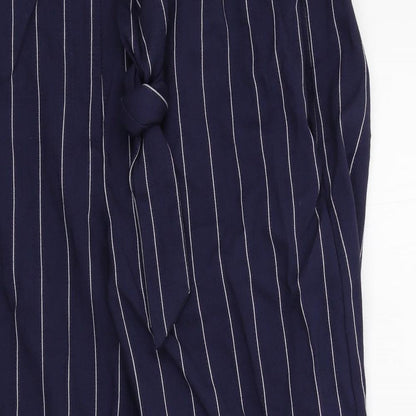 wearhouse Womens Blue Striped  Trousers  Size 6 L21 in