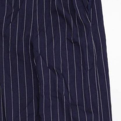 wearhouse Womens Blue Striped  Trousers  Size 6 L21 in