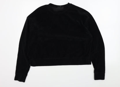 Womens UK Size M Monkl Black Pullover Jumper