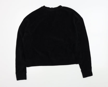 Womens UK Size M Monkl Black Pullover Jumper