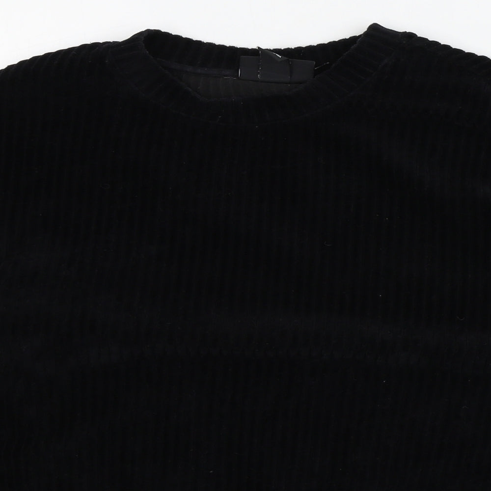 Womens UK Size M Monkl Black Pullover Jumper