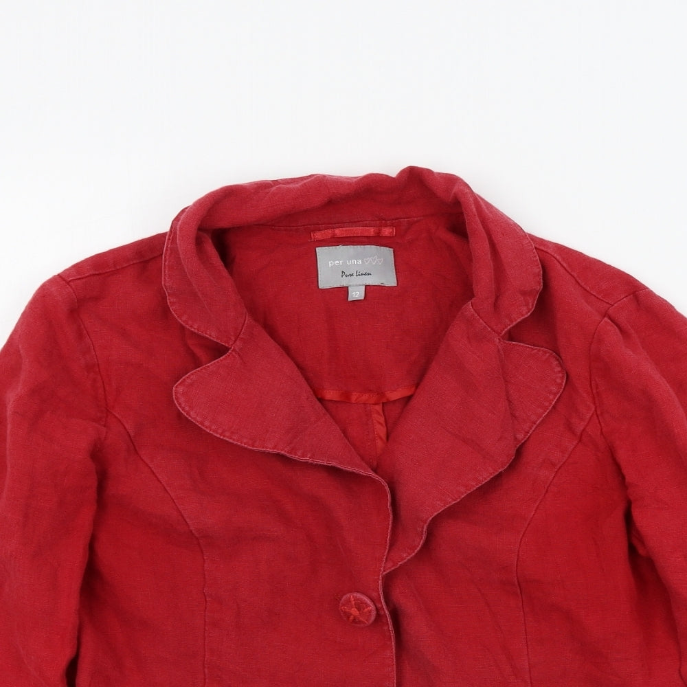 Womens UK Size 12 M&S Purple Jacket
