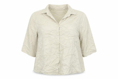 Bonmarché Womens Beige Basic Button-Up Size 20